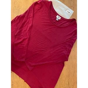 Old Navy Maroon Swing Tunic LS Tee - XXL